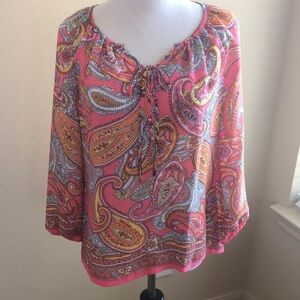 NWOT Charter Club paisley top